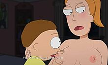 3D 色情: Rick 和 Mortys 最火的夏季约会与 18 岁的妓女